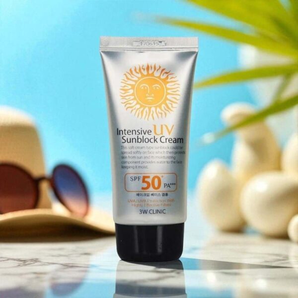 3w clinic intensive Uv sunblock cream spf50 Pa+++ - 70ml